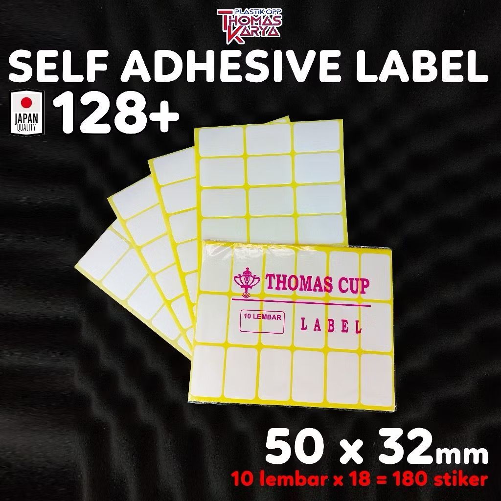 

BUNDLE 50 PACK Label Stiker 128+ isi 5000 Lembar Sticker Nama Undangan Harga Self Adhesive