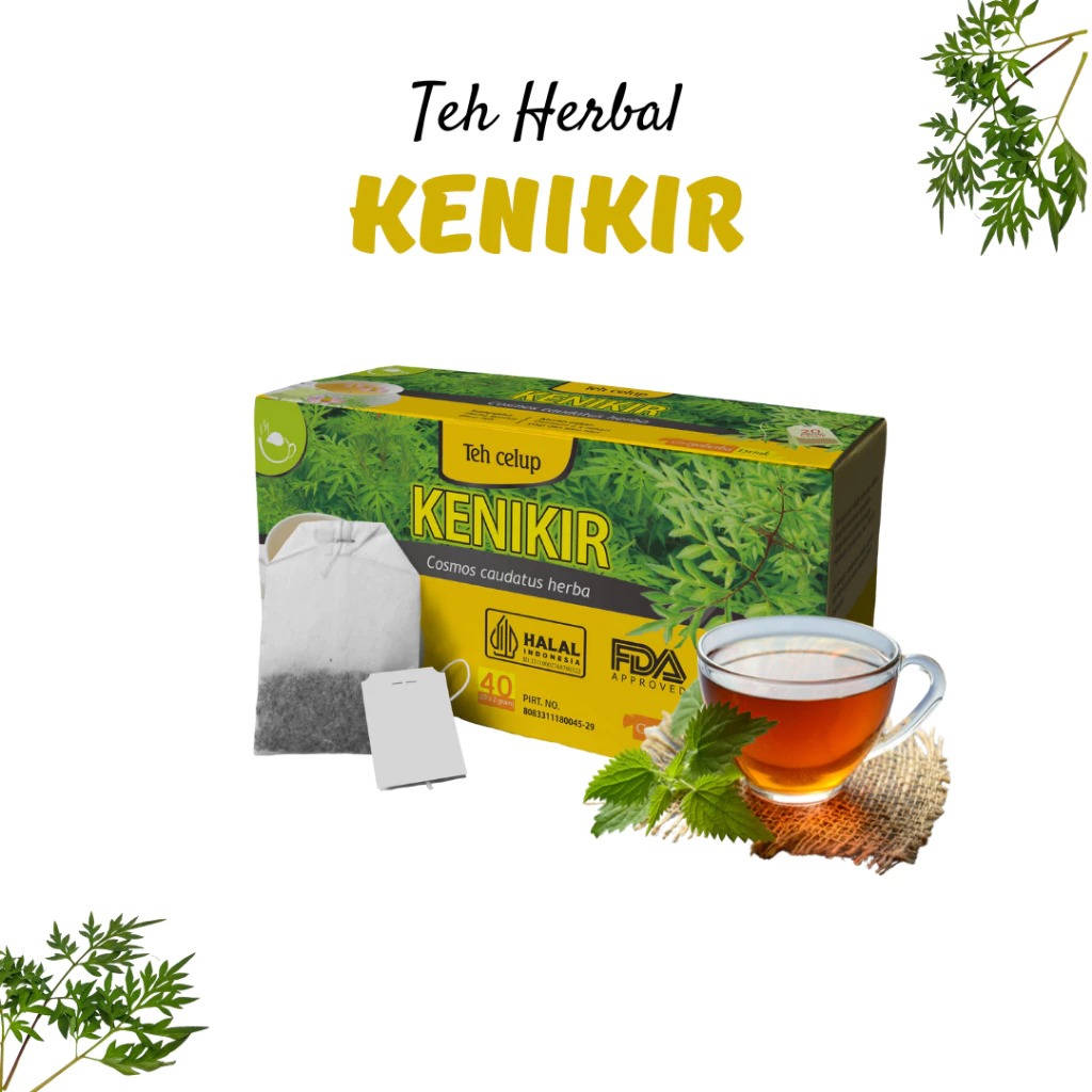 

Teh herbal kenikir griya herba isi 20 kantong teh celup membantu menjaga kesehatan jantung halal