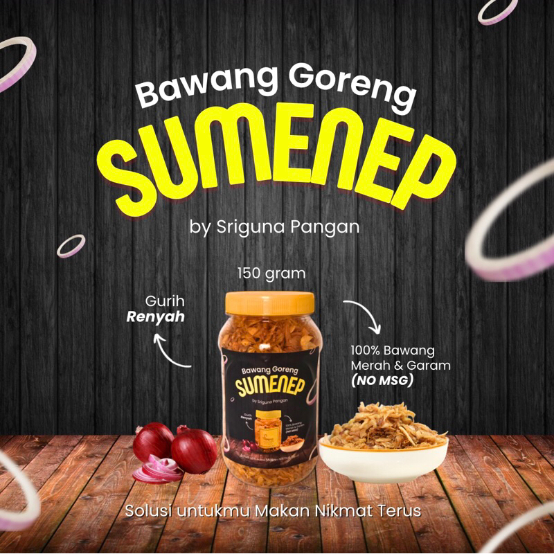 

BAWANG GORENG SUMENEP 150gr PREMIUM