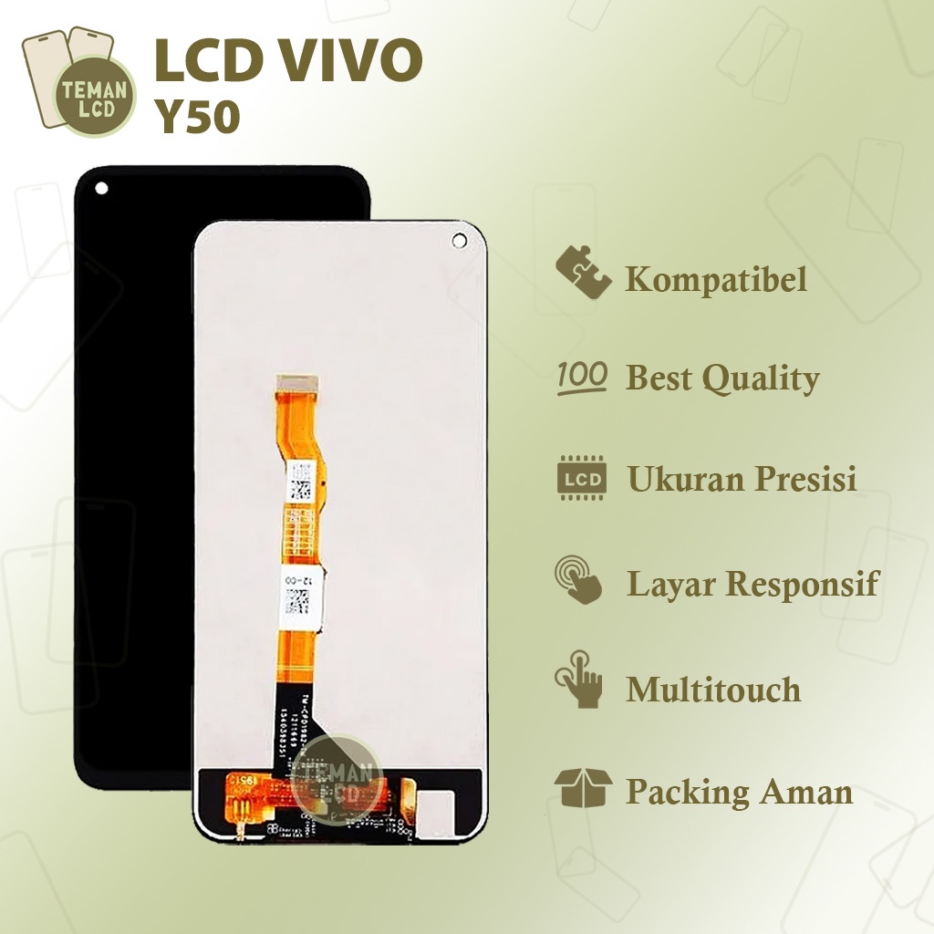 LCD Vivo Y30 / Y30i / Y50 - Original 100% Fullset Touchscreen
