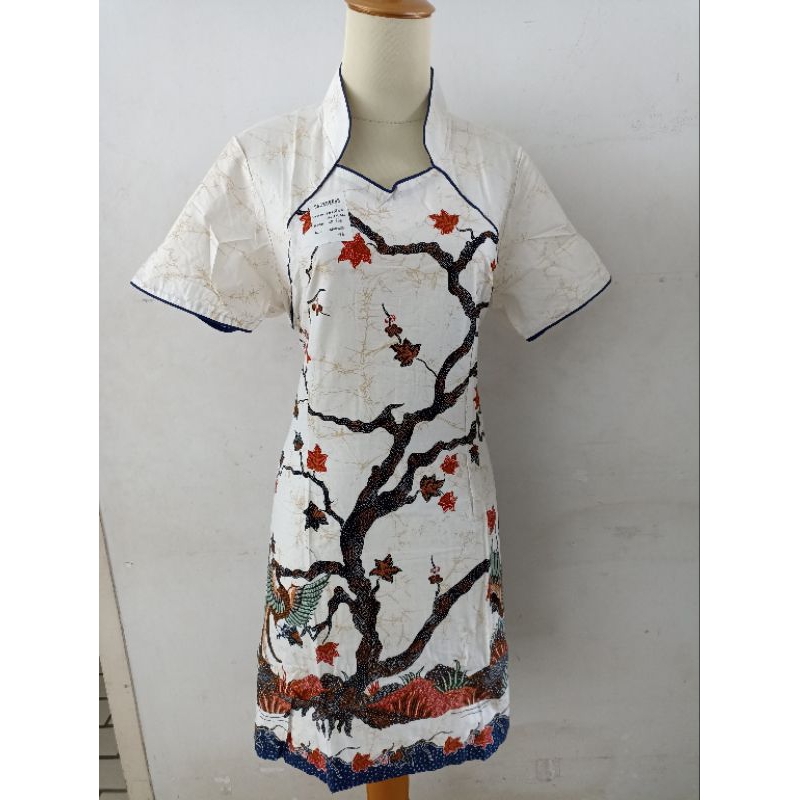 SACKDRESS BATIK MURAH WANITA KANTOR - KODE 668SK046 (6A4E)