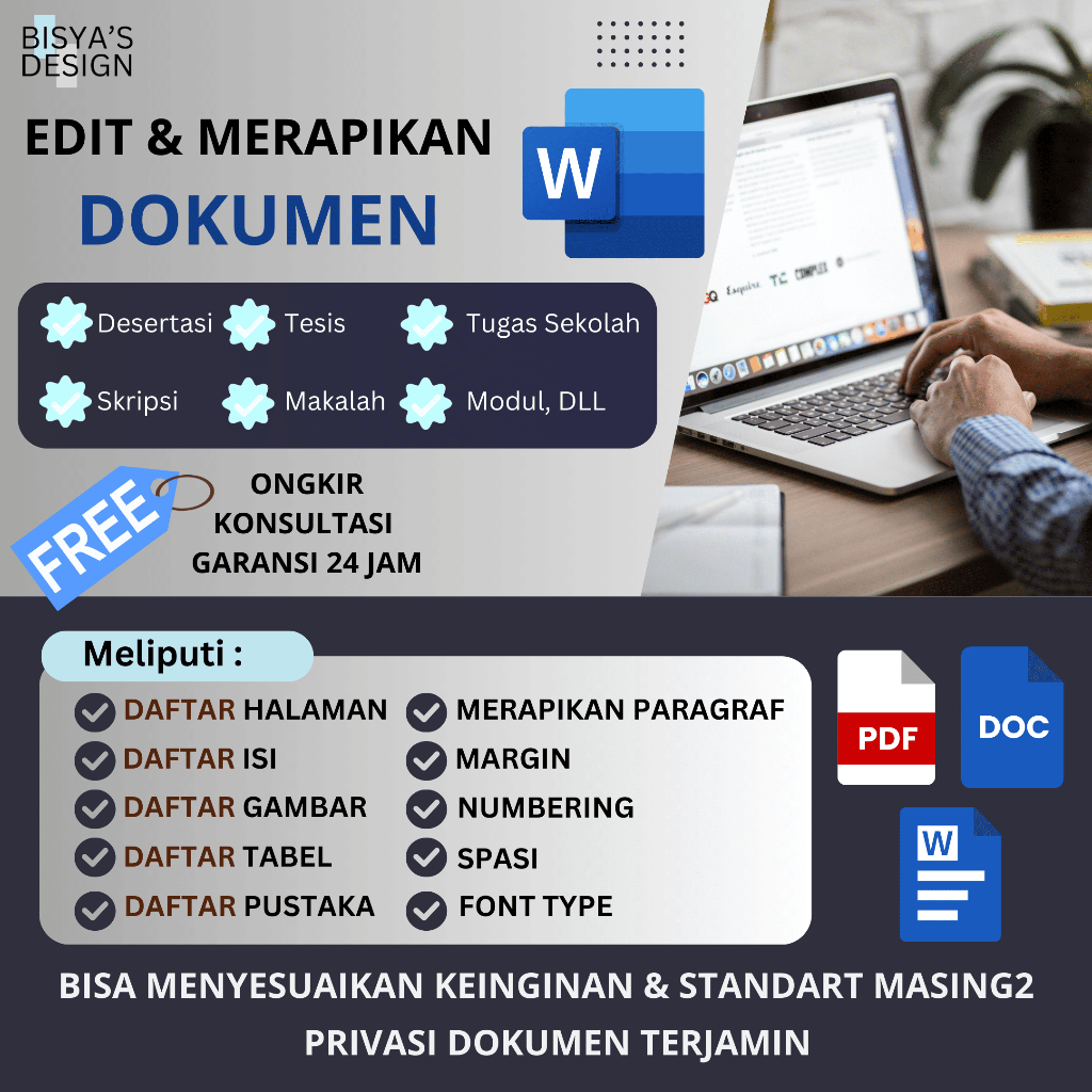 Jasa Edit & Merapikan Dokumen