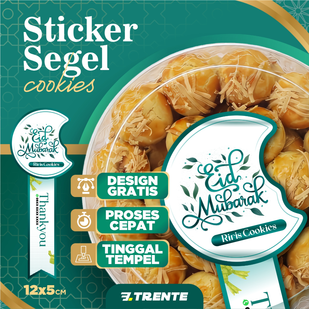 

Sticker Segel Kue Lebaran Tinggal tempel Toples Gratis Desain Proses cepat