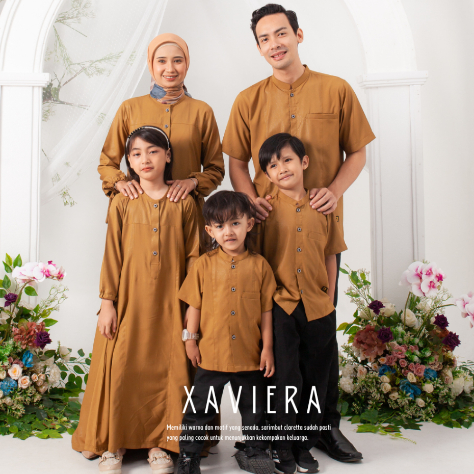 Sarimbit Keluarga Xaviera / Baju couple keluarga / Sarimbit Keluarga Muslim