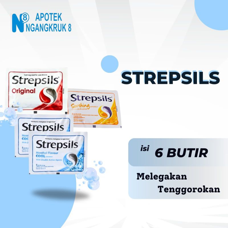 

Strepsils Tablet Hisap 6 butir- Pereda Sakit Tenggorokan