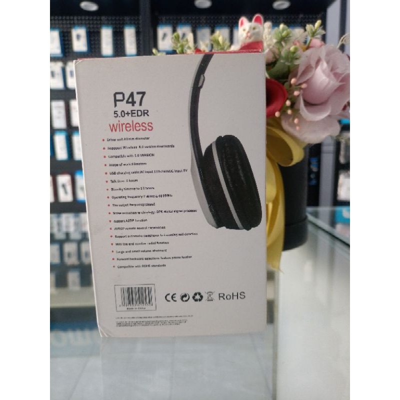 P47 Headphone Bluetooth P47 Wireless Super Bass Earphone Headset Wireless Portable