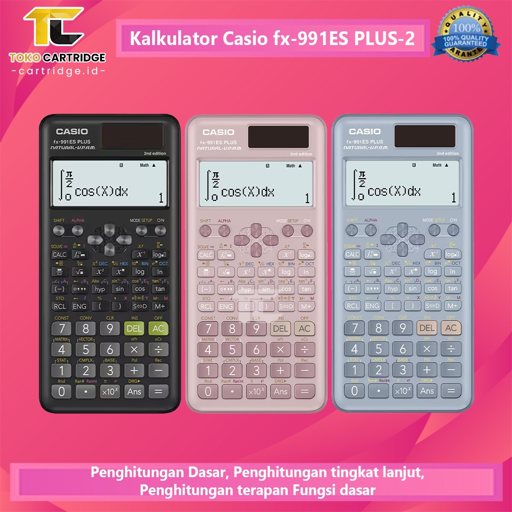 

Kalkulator Casio fx-991ES PLUS-2 Calculator Scientific Kalkulator Ilmiah Standar fx-991ID PLUS-2 Original