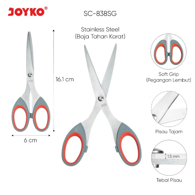 

COD / Gunting Joyko Tajam SC-848
