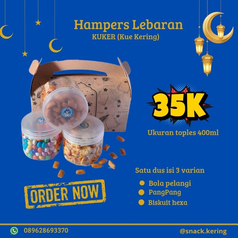 

Hampers Lebaran Murah, Hampers Snack, Hampers Kue Kering, Snack Ied Mubarak