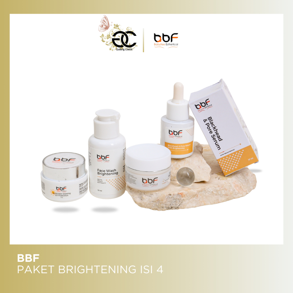 Paket Glow Whitening Bbf - Paket Glow Bbf - Paket Skincare Glow Bbf Isi 4