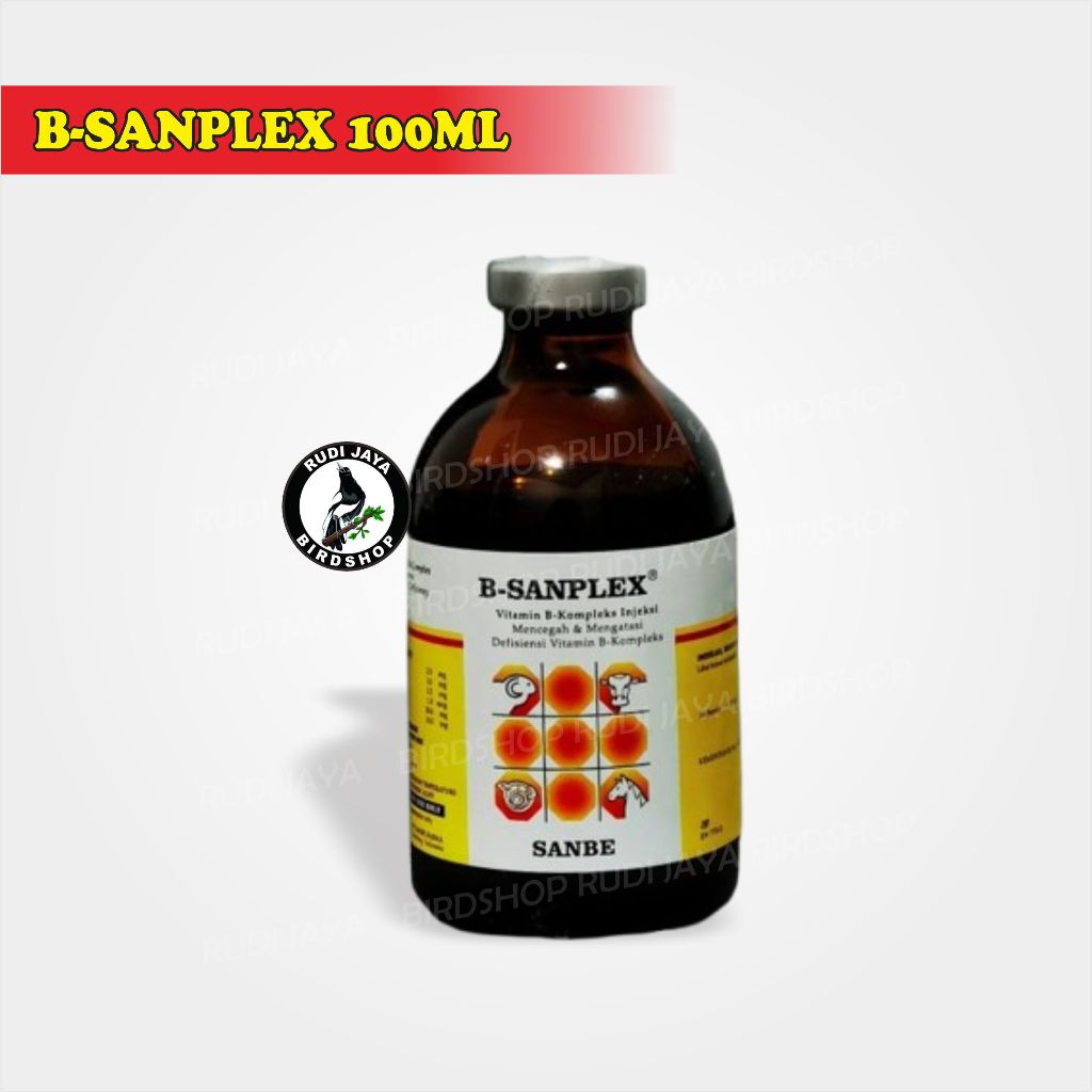 B SANPLEX B-SANPLEX 50 ML 100 ML INJEKSI SANBE OBAT HEWAN TERNAK UNGGAS MEMENUHI KEBUTUHAN VITAMIN