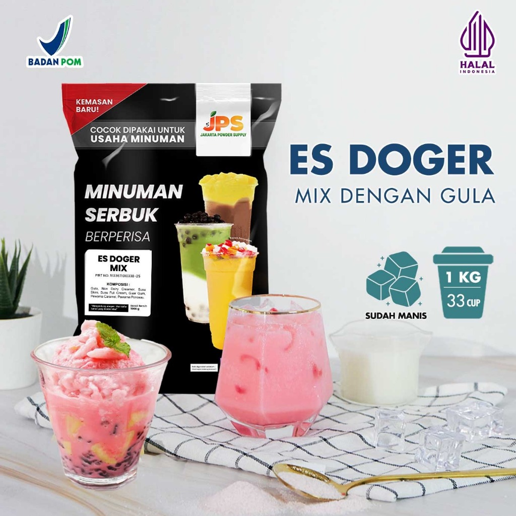 

Powder Drink JPS Bubuk Minuman Rasa Es Doger Mix 1Kg