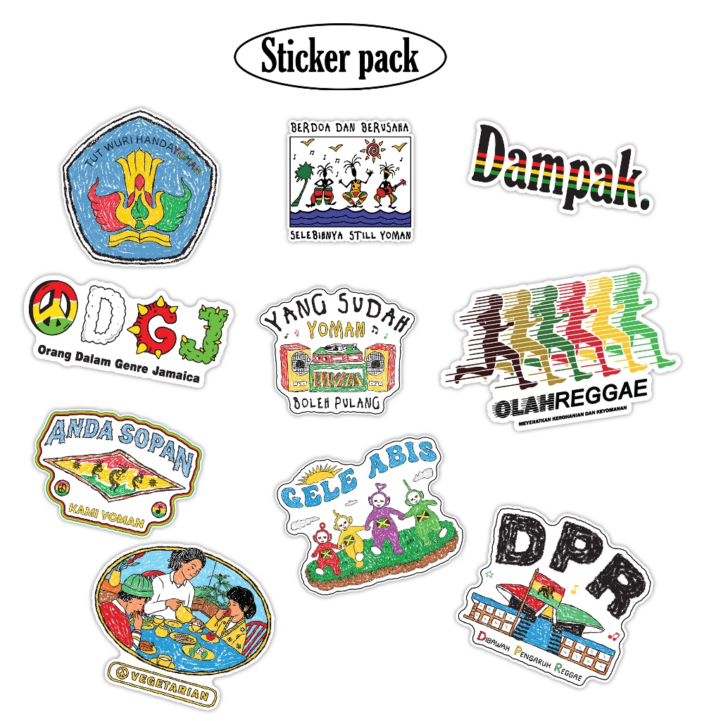 

Dampak-sticker pack-isi 10 pcs