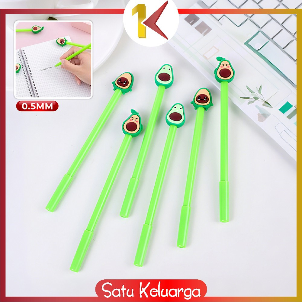 

SK-A9 Pena / Pulpen Karakter Alpukat Lucu Pen Avocado Alat Tulis Stationary Murah