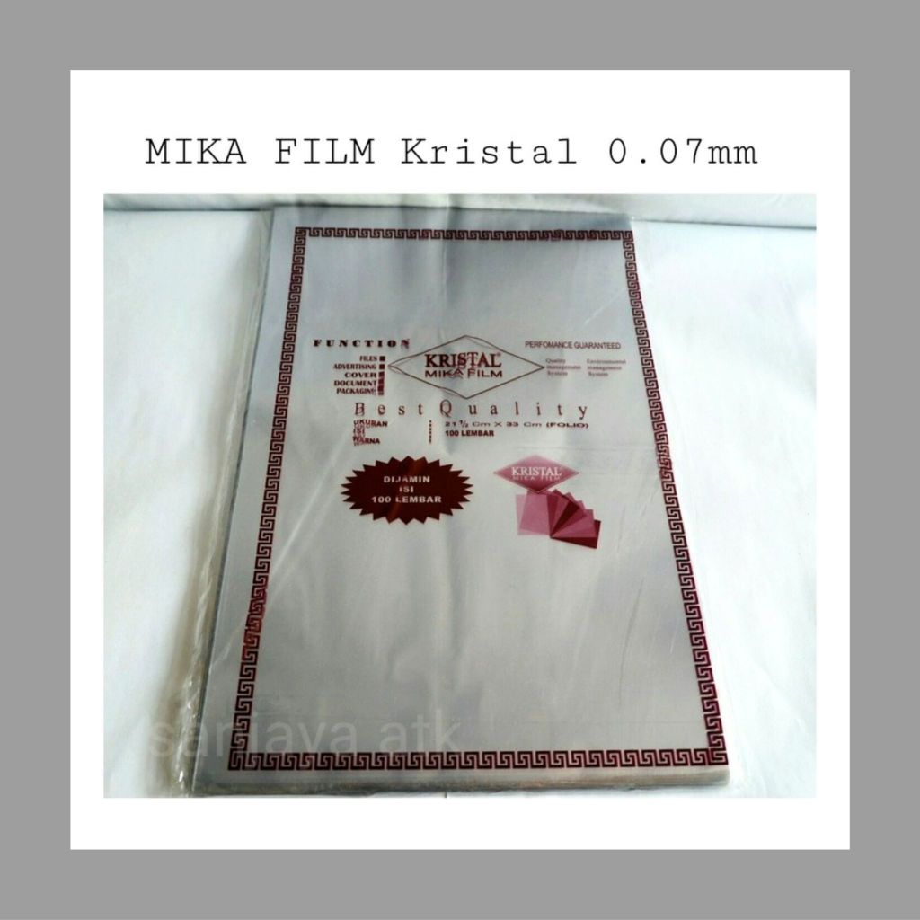 Plastik Jilid Bening F4 / Mika Jilid / Mika Bening Folio / Mika Jilid Bening