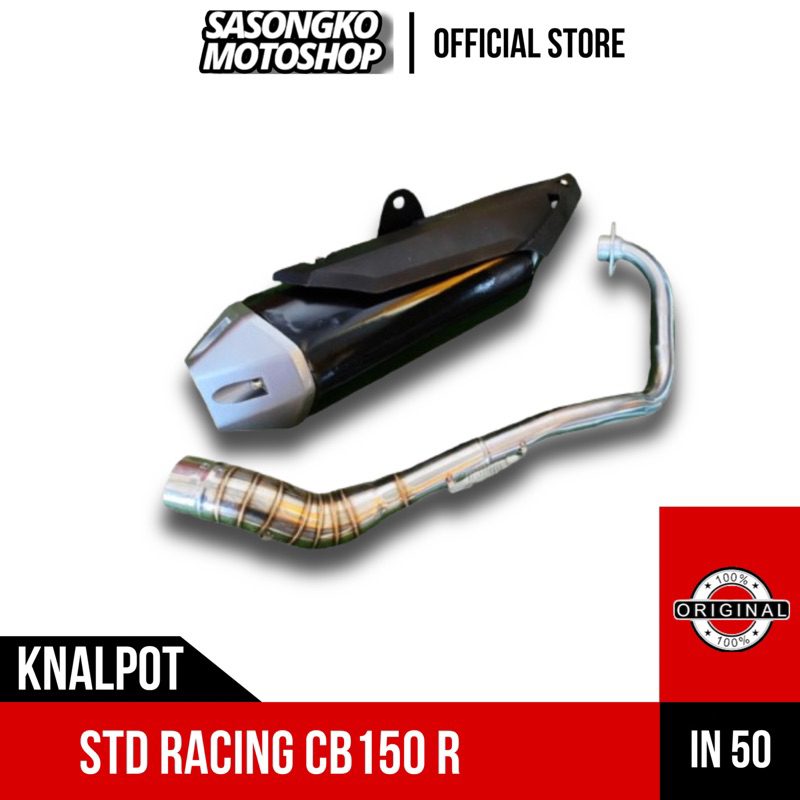 KNALPOT STANDART RACING CBR150 PREMIUM ENDCAP PNP CB150R VIXION XABRE R15 GSX150 BYSON CBR150