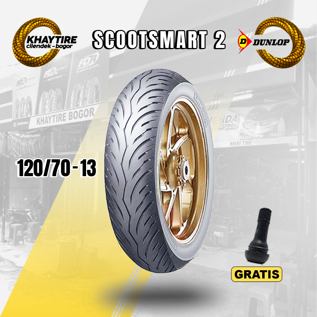 Ban Depan Motor Nmax DUNLOP SCOOTSMART 2 120/70 Ring 13 Tubeless