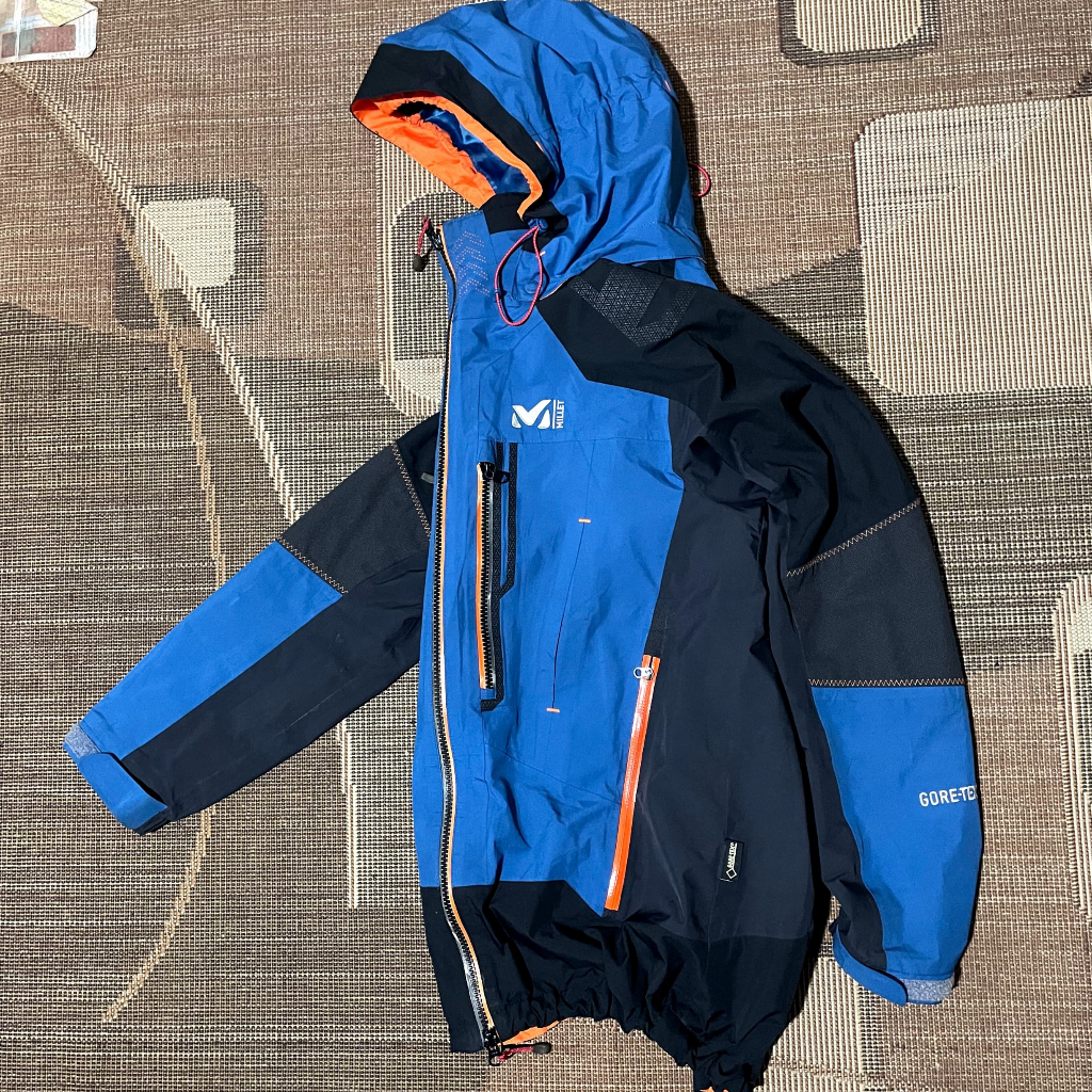 thrifting jaket milet gropcore goretex