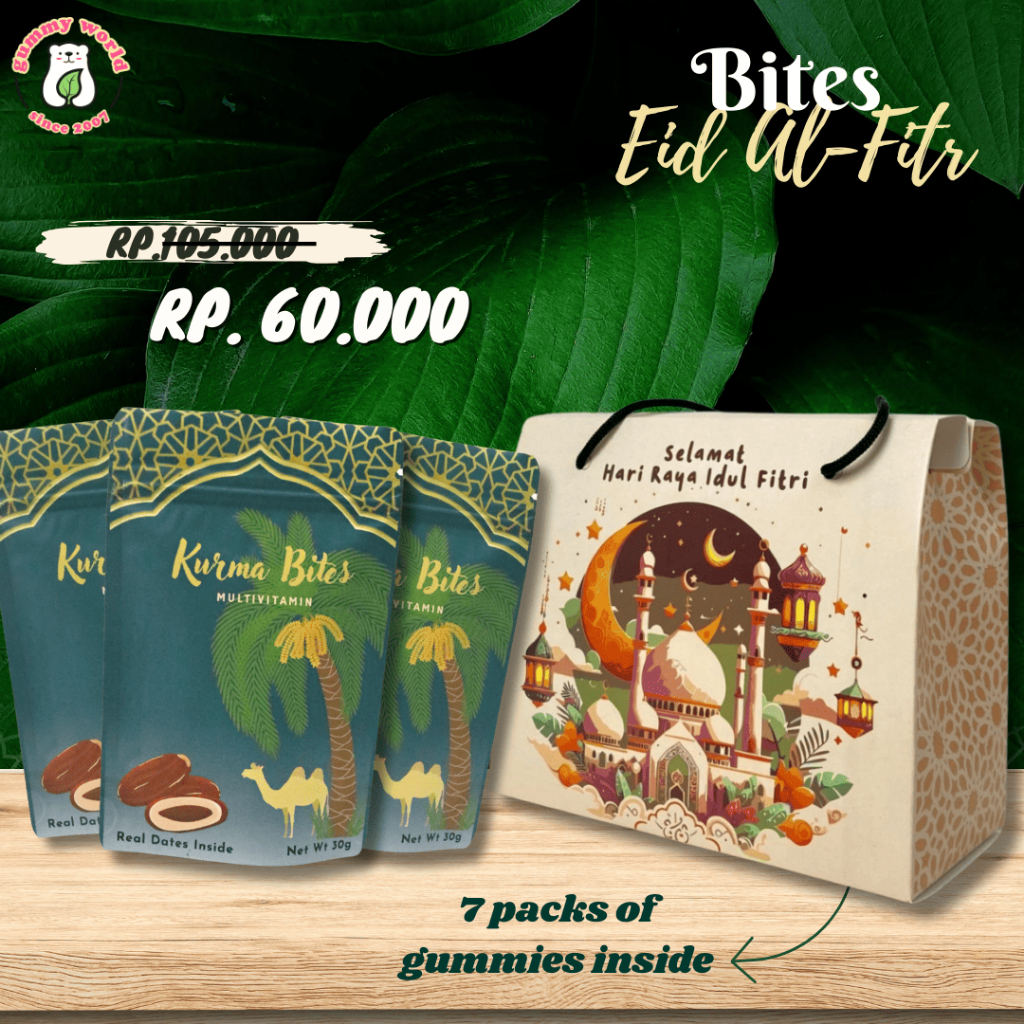 

Bites Eid Al-Fitri | Hampers Lebaran Unik (Gummy Candy Kurma)