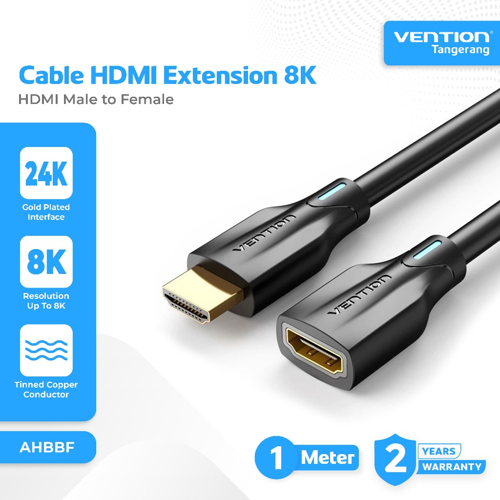 Vention Kabel HDMI 2.1 Extension Ultra HD 8K 4K FHD HDR  HDMI Male to Female HDMI Extension Cable 1M