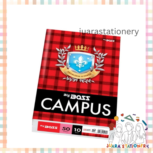 

(617) Buku Tulis Big Boss Campus 50 Lembar (PER PAK) - Buku Campus Buku Tulis Besar Buku Tulis Kuliah