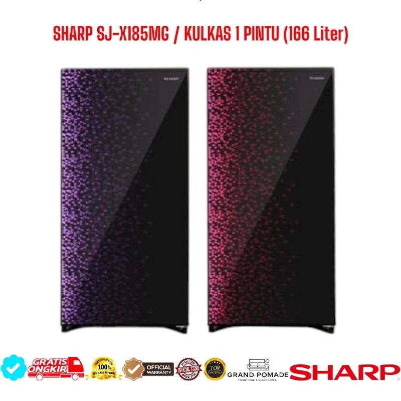 KULKAS SHARP 1 PINTU SJ-X185MG 166 LITER