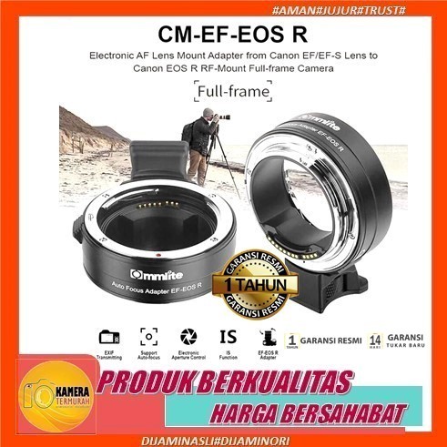Commlite Comix CM-EF-EOS R ADAPTER AF Lensa Canon EF/EF-S To EOS R
