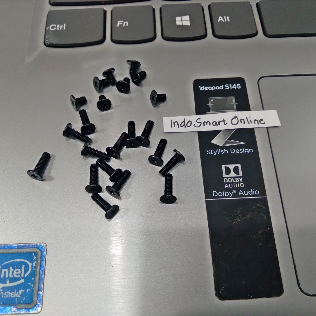 [Baru] Baut casing laptop Lenovo Ideapad S145 mur sekrup cover bawah