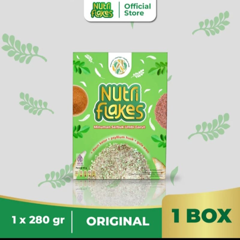 

NUTRIFLAKES | SEREAL SEHAT ATASI ASAM LAMBUNG | UMBI GARUT, MORINGA, & SUSU ETAWA | 100% ALAMI / UMBI GARUT / DAUN KELOR / SUSU KAMBING ETAWA / OAT / MAKANAN SEHAT/ NUTRI FLAKES