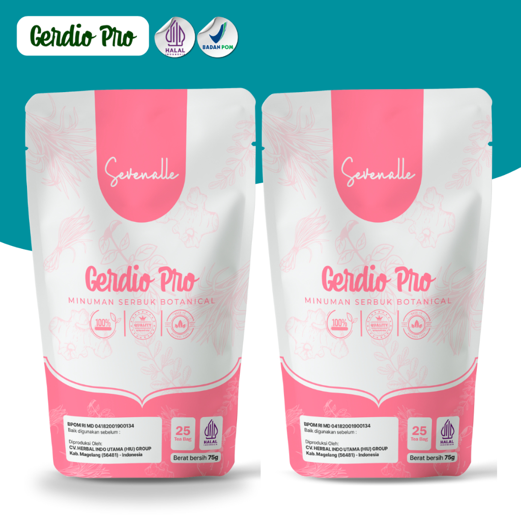 

Gerdio Pro Pink 2box - Obat Teh Herbal Penurun Berat Badan Diet Slimming Tea