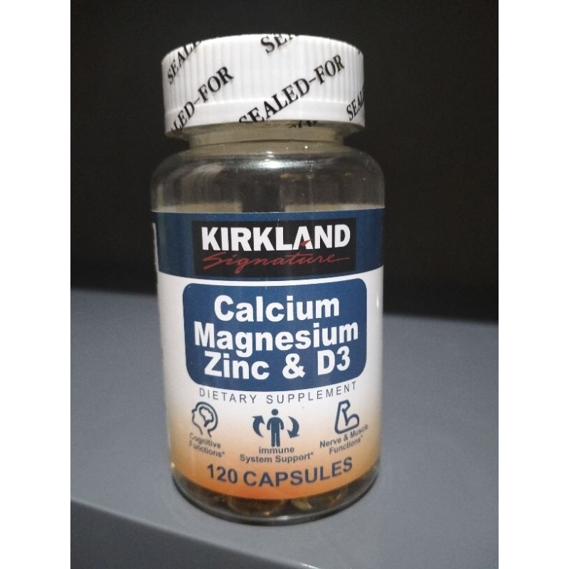 Kirkland Calcium Magnesium Zinc & D3 120 capsul