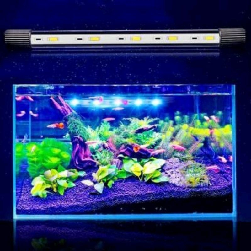 Lampu Celup Ikan Aquarium Led - 20cm / lampu aquascape / lampu led aquarium / lampu anti air / lampu