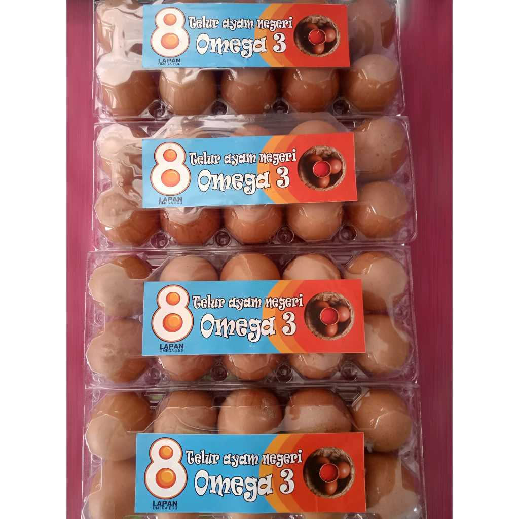 

Telur Omega 3 Ayam Negeri Segar Fresh Isi 10 Butir