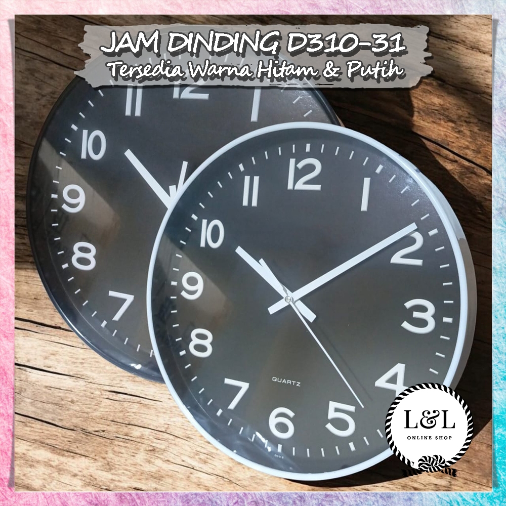 Jam Dinding Kamar Aesthetic Jam Dinding Rumah Simple Jam Dinding Hitam Putih Aesthetic Minimalis Jam