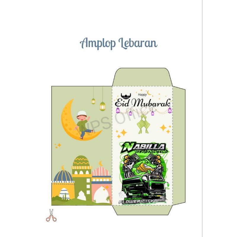 

(10pcs) Amplop Lebaran Panjang Bus Basuri TCI