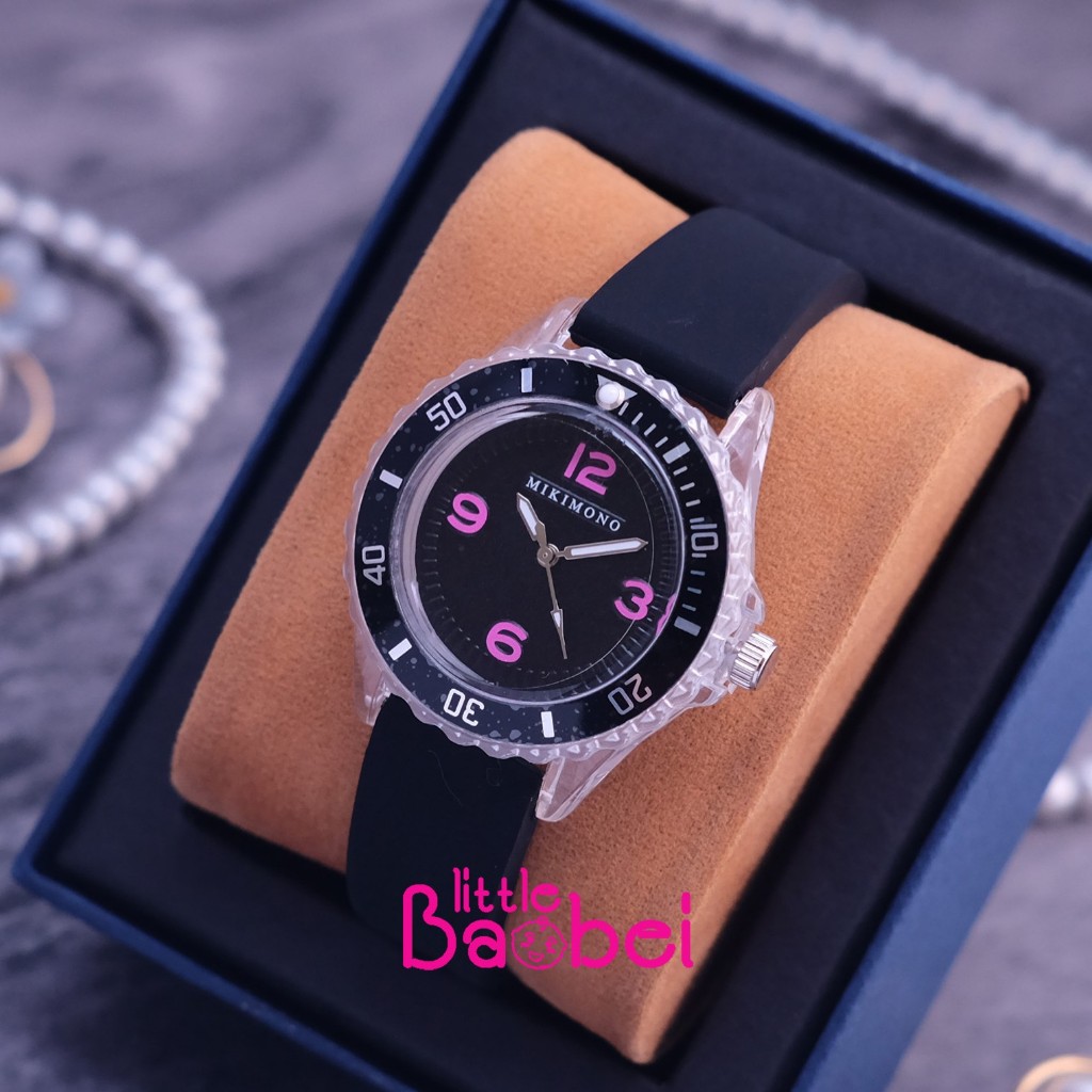 Jam Tangan Wanita Fashion Original Mikimono Tali Rubber Elastis