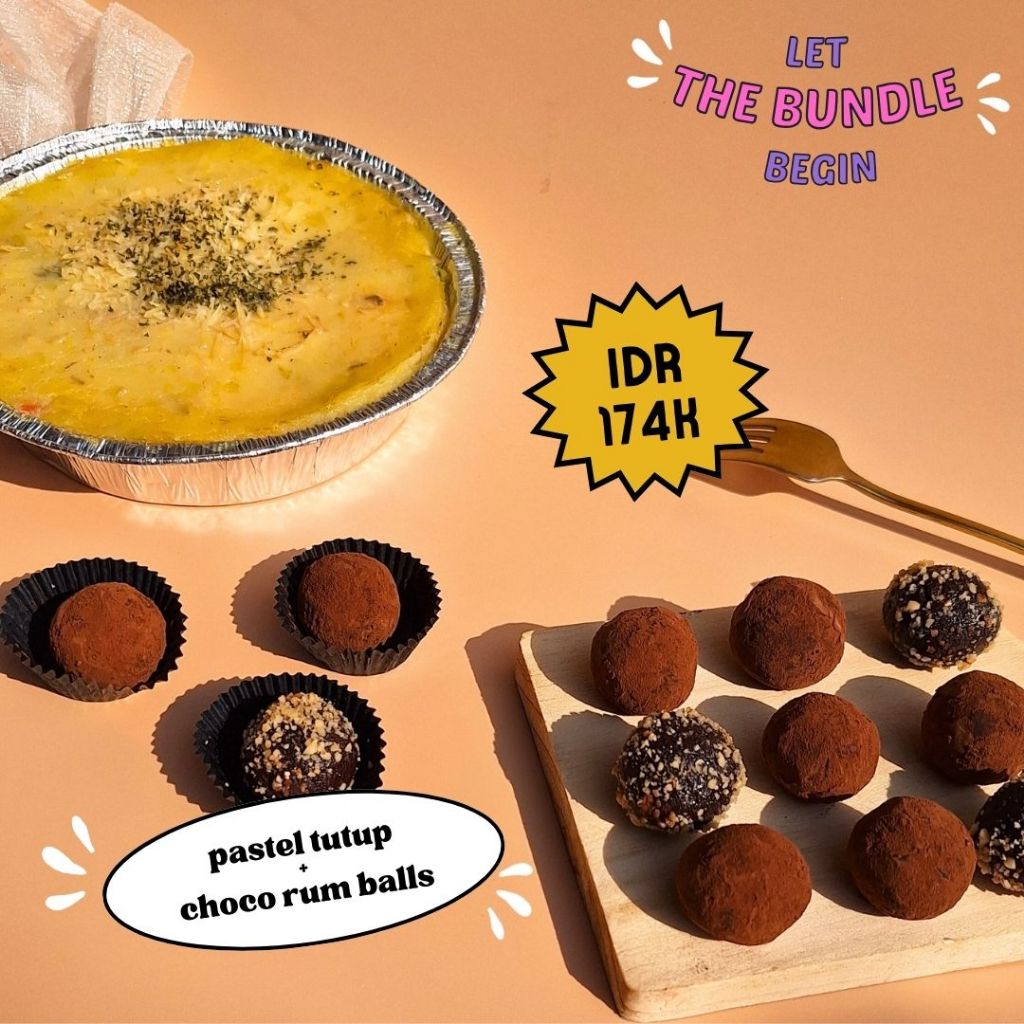 

Kue Oy Bundle Promo - Choco Rum Balls & Pastel Tutup - Birthday Cake Hampers Ulangtahun