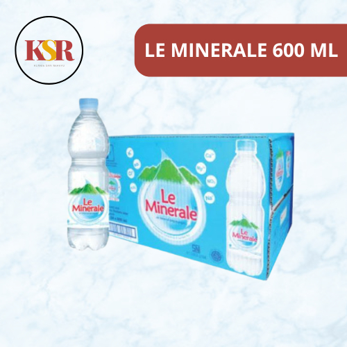 

[KSR] LE MINERALE Btol 600 ml Dus - 24 x 600 ML [ Khusus Bandung ]