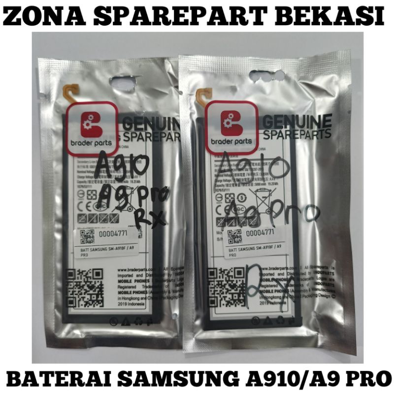 BATERAI SAMSUNG A9 PRO/A910 BRADERPART