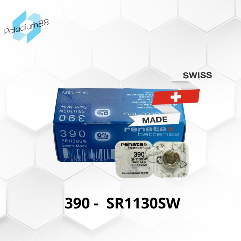 Baterai Renata 390 SR1130SW AG10 LR54 LR1130 1.5V