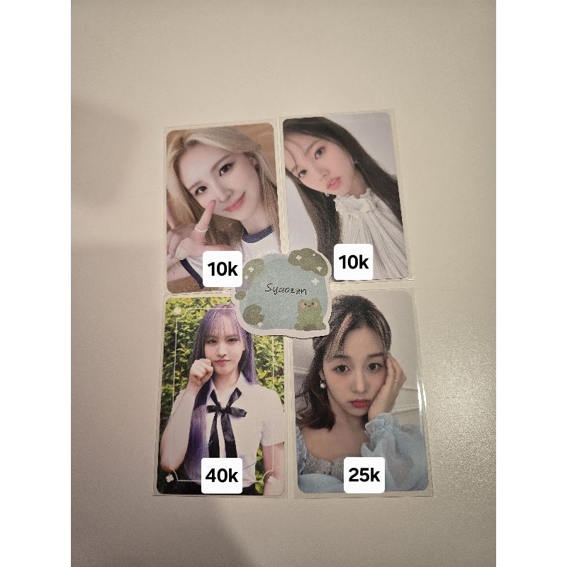 Official photocard gg girlgroup ive kep1er weeekly pc liz hikaru soojin jaehee sg23 dicon play game 