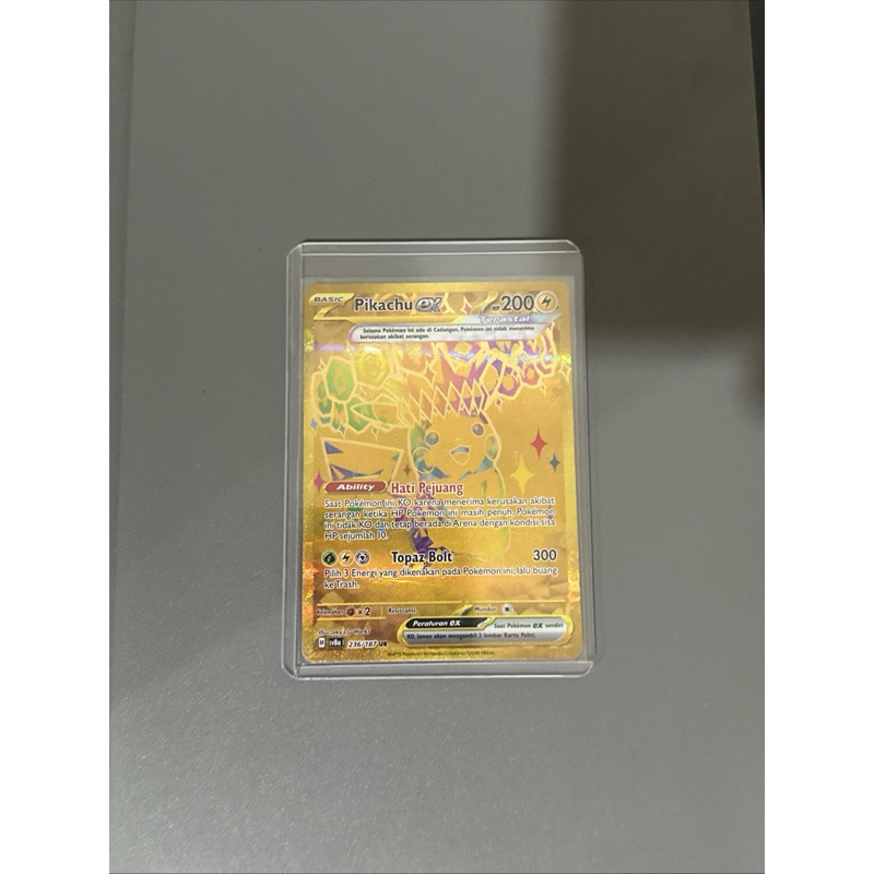 Pokemon TCG Indonesia Pikachu EX UR 236/187 SV8a NM
