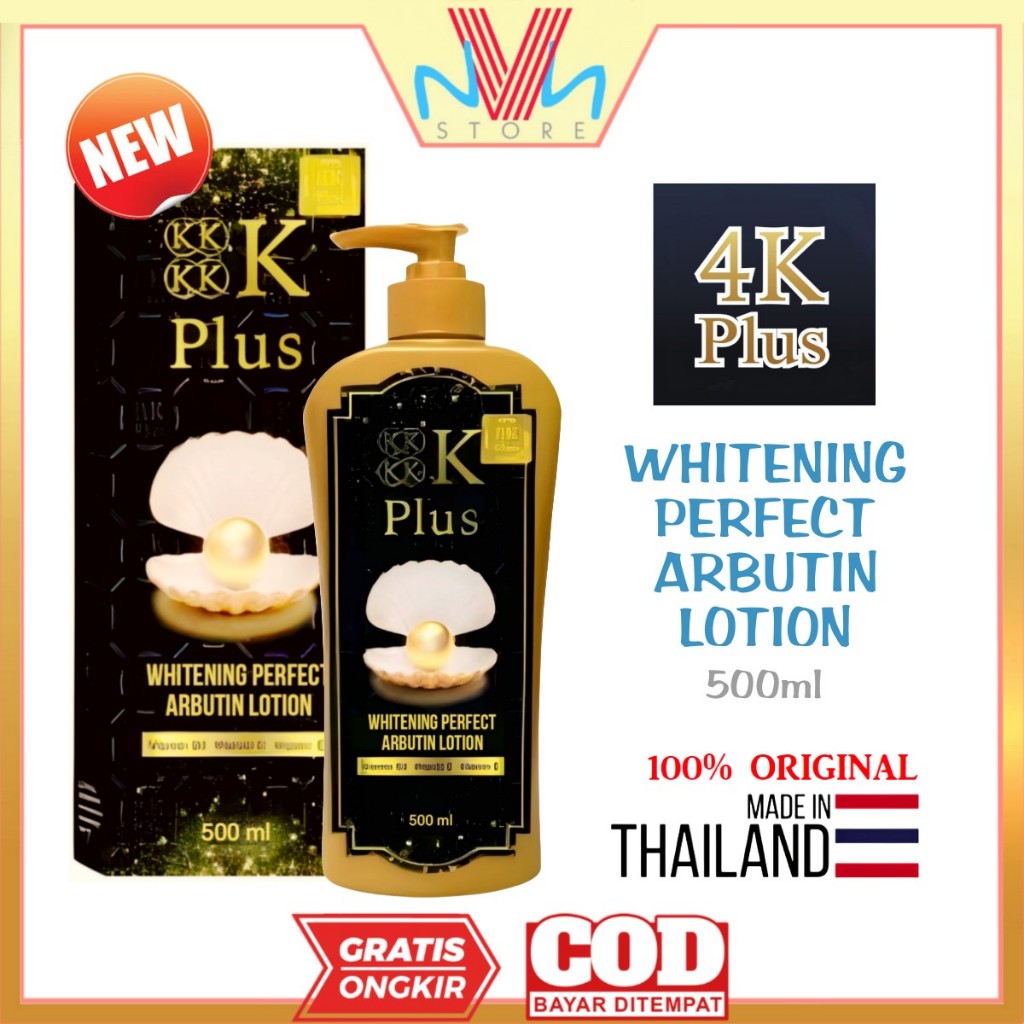 4K PLUS 5X WHITENING PERFECT ARBUTIN LOTION 500ml - BODY LOTION - ORIGINAL THAILAND