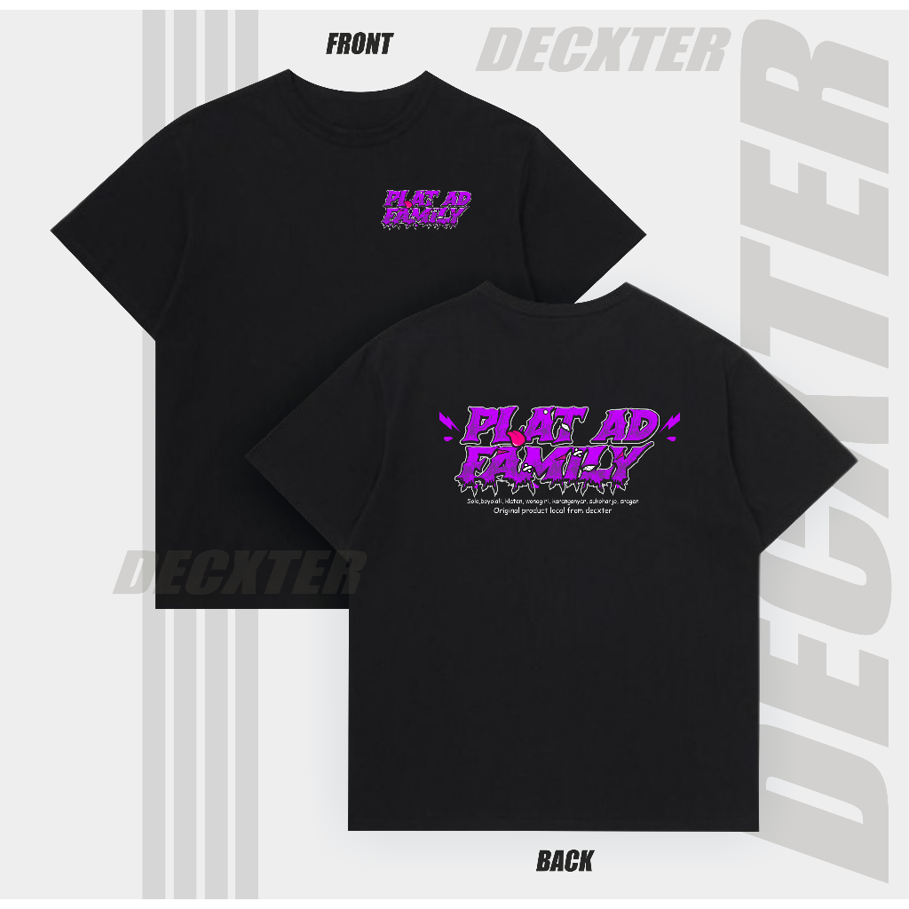 Kaos Plat AD racing family solo boyolali sragen klaten sukoharjo wonogiri karanganyar