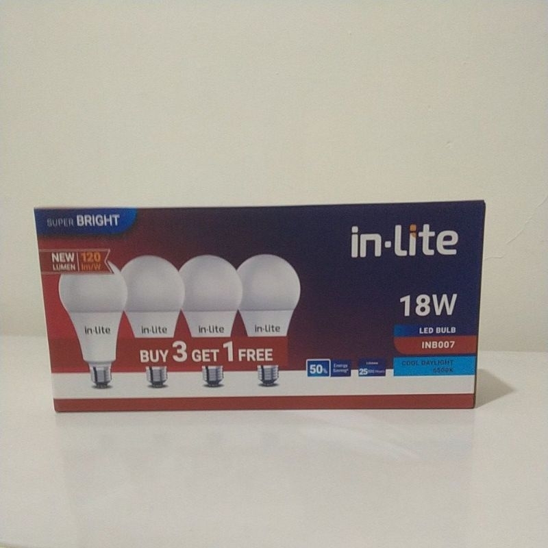 Lampu in lite 18 watt buy 3 get 1