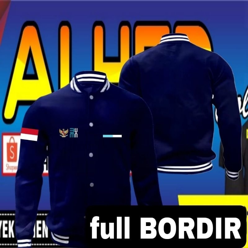 terbaru  jaket BUMN jaket kerja BUMN Jaket varsity BUMN jaket baseball BUMN jaket seragam BUMN jaket