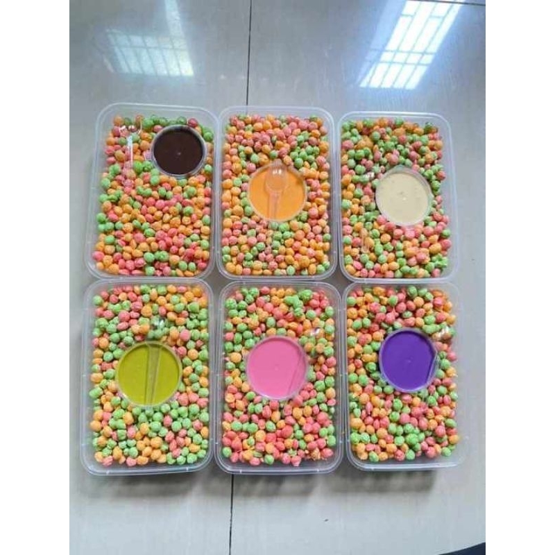 

nyamnyam rice krispi kemasan bok 500 ml coklat lumer premium