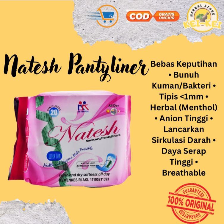 Pembalut Natesh Pantyliner Original