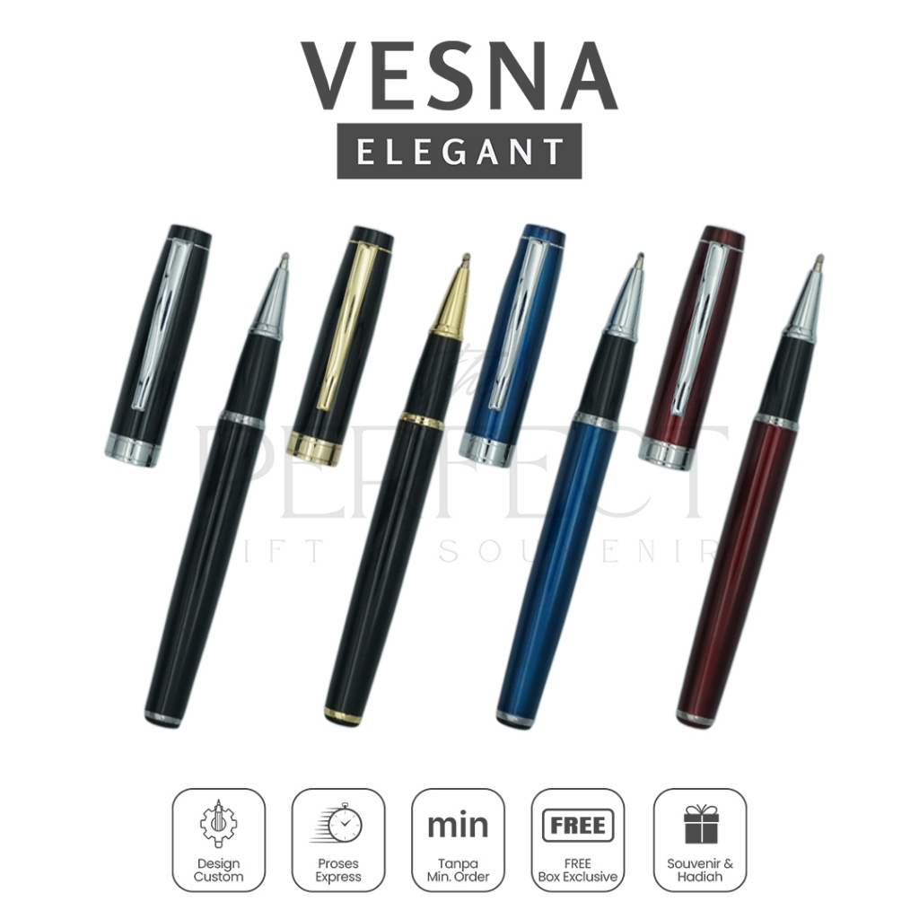 

Vesna Elegant Pen Raollerball Free Box Custom Grafir Exclusive Promosi Gift Kado Souvenir