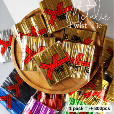 

Metalic Twist Ties Kawat Pengikat Kemasan isi ± 800 Pcs